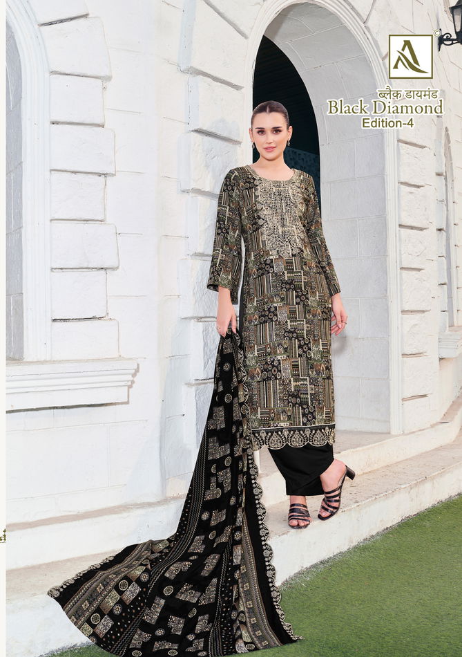 Black Diamond 4 By Alok Suit Rayon Printed Dress Material Orders In India